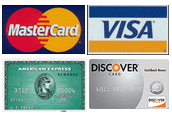 We accept credit cards
